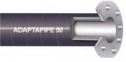 Adaptapipe® 50 ,1/4¨de espesor de tubo, para manejo de materiales abrasivos.